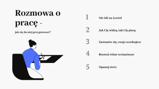 Co przygotować na rozmowę o pracę, aby uniknąć stresu i błędów
